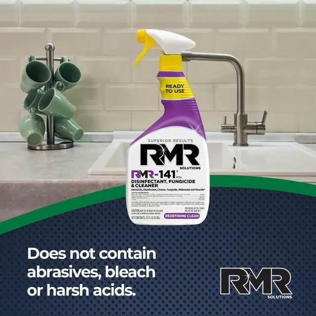 Alt view image 4 of 6 - RMR-141 Disinfectant Spray Cleaner, Kill Mold, Bacteria, & Viruses, 32 Fl Oz