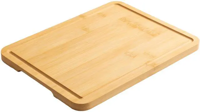 Main image of Mainstays Bamboo Cutting Board, 8.5 x 11, with Juice Groove and Non-Slip Feet