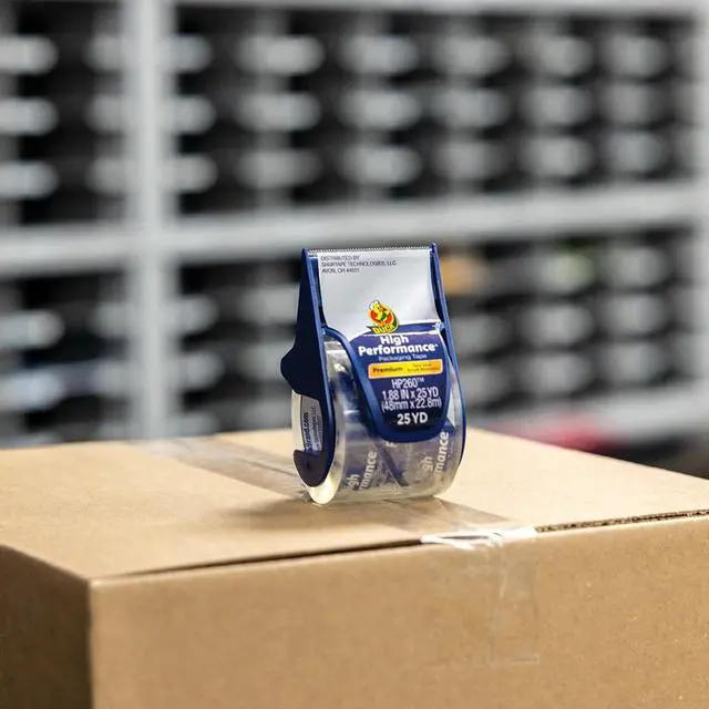 Alt view image 5 of 7 - Duck High Performance Packing Tape with Dispenser - Clear, 1.88 in. x 25 yd.