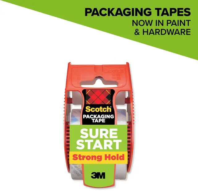 Main image of Scotch Sure Start Packaging Tape, Clear, 1.88" x 50 yd., 1 Total