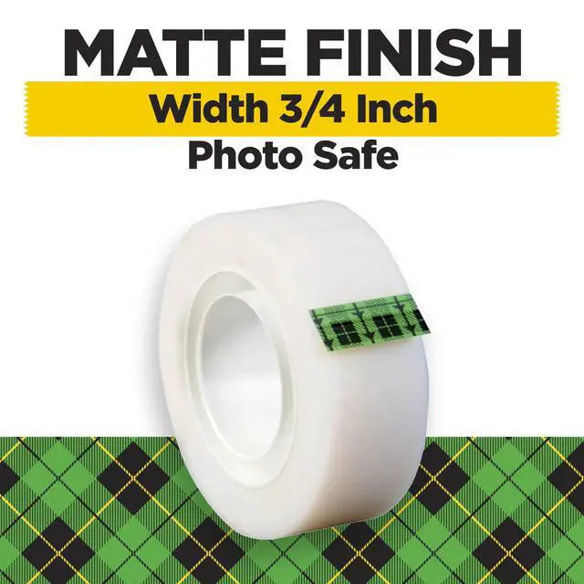 Alt view image 2 of 7 - Scotch Magic Tape with Black Dispenser, Clear Tape, 3/4" x 1000", 6 Rolls