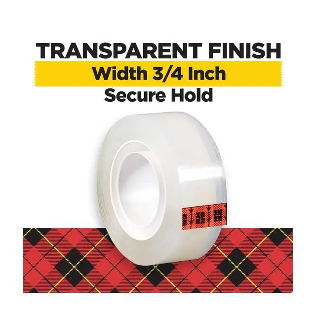 Alt view image 4 of 7 - Scotch Super Hold Tape, Clear, 3/4 in x 800 in per Roll, 3 Rolls