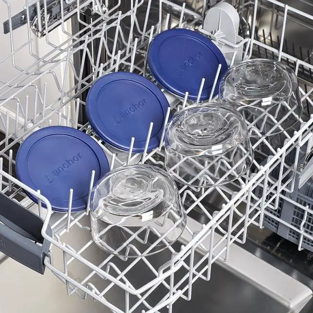 Alt view image 4 of 6 - Anchor Hocking Glass Food Storage Containers with Lids, 2 Cup Round, Set of 3