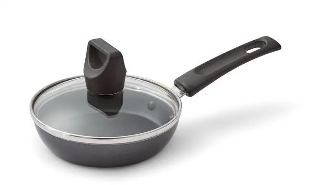 Main image of T-fal Easy Care Nonstick Cookware, Covered One Egg Wonder Fry Pan, 4.5 inch, Black