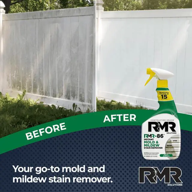 Alt view image 3 of 4 - Mold & Mildew Stain Remover by RMR-86, 32 fl oz Contractor Grade Instant Cleaner for Bathroom, Shower, Tile & Grout