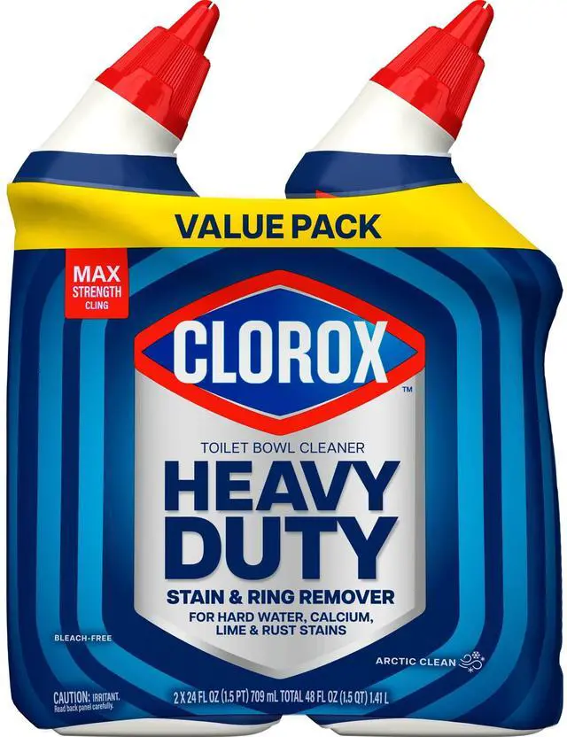 Main image of Clorox Heavy Duty Toilet Bowl Bathroom Cleaner, Arctic Clean, 24 fl oz, 2 Pack