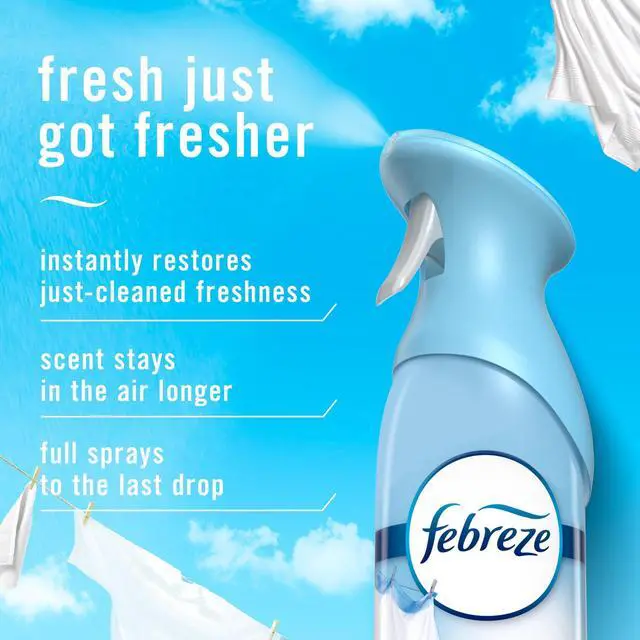 Alt view image 3 of 6 - Febreze Air Mist Air Freshener Spray, Linen & Sky Scent, 8.1oz, 2 Count