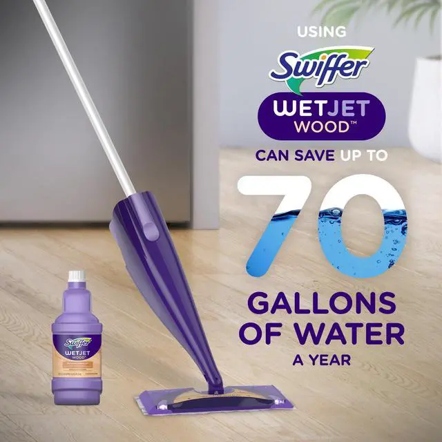 Alt view image 5 of 5 - Swiffer Wet Jet Wood Solution Refill, Unscented, 1 x 42.2 fl oz