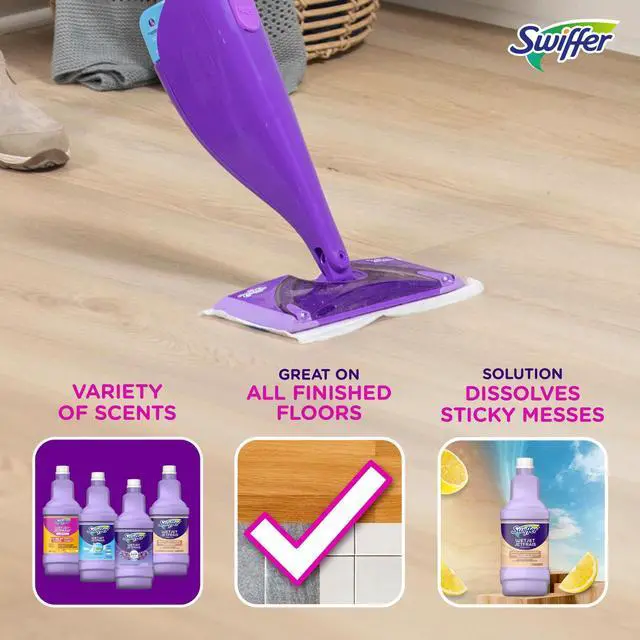 Alt view image 3 of 5 - Swiffer Wet Jet Wood Solution Refill, Unscented, 1 x 42.2 fl oz