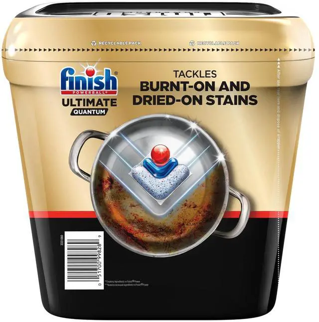 Alt view image 2 of 5 - Finish Ultimate Quantum Dishwasher Pods, Dishwasher Detergent Dish Soap, 50% More Cleaning Power, 38 Tabs