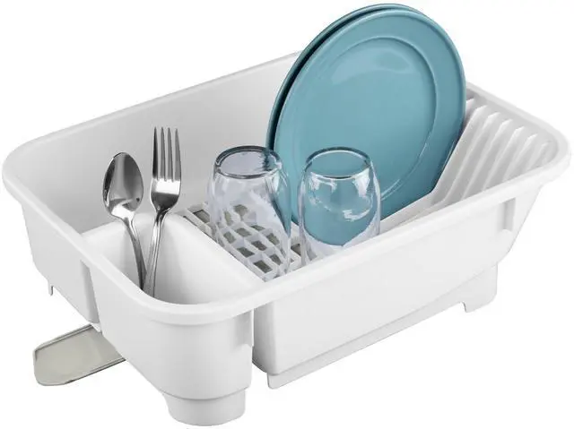 Main image of Mainstays Kitchen Sink Organizer Set with Self-Draining Caddy, Soap Dispenser, Sponge Holder and Retractable Spout for Sink Storage, White