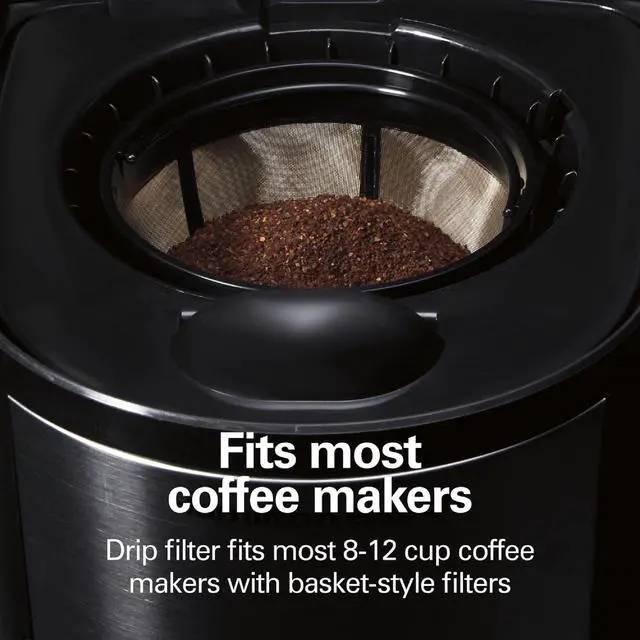 Alt view image 4 of 7 - Café Brew Reusable 8-12 Cup Basket Coffee Filter, Permanent Stainless Steel