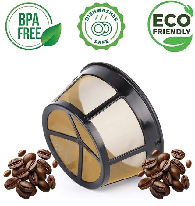 Alt view image 6 of 7 - Café Brew Reusable 8-12 Cup Basket Coffee Filter, Permanent Stainless Steel