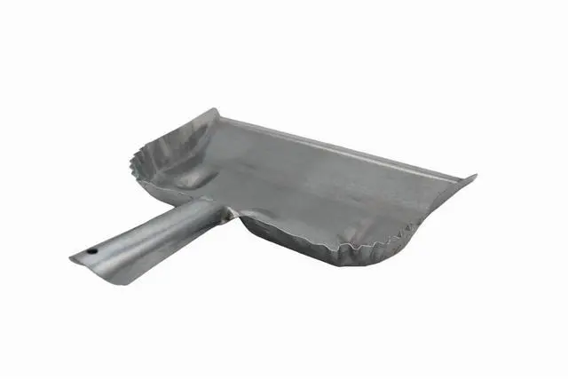 Alt view image 2 of 5 - Fulton Heavy Duty Galvanized Steel Dustpan - Silver