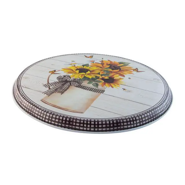 Alt view image 5 of 6 - Range Kleen 5136 Garden Harvest copyright Lucca Sheppard Burner Round Steel Burner Covers, Set of 4