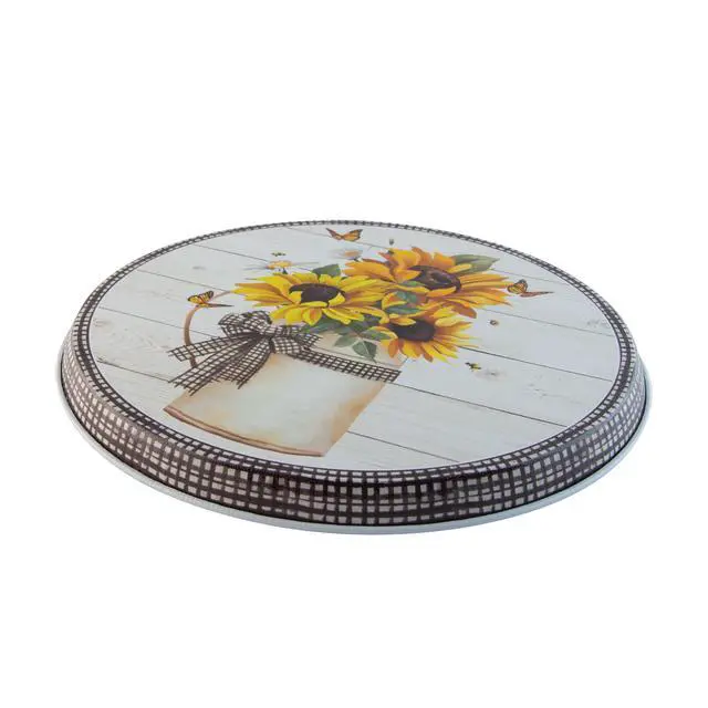 Alt view image 6 of 6 - Range Kleen 5136 Garden Harvest copyright Lucca Sheppard Burner Round Steel Burner Covers, Set of 4