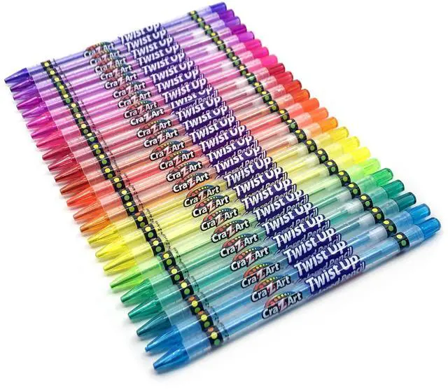 Alt view image 2 of 7 - Cra-Z-Art Neon Twist up Colored Pencils, 24 Count, Beginner, Child to Adult