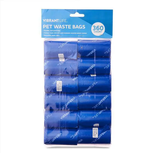 Main image of Vibrant Life Dog Waste Bag Refills, Blue, 360 Count