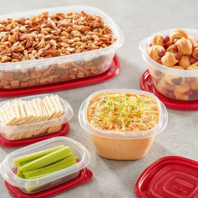 Alt view image 3 of 5 - Rubbermaid TakeAlongs, 5 Cup, Set of 3, Red, Medium Bowls Plastic Food Storage Containers