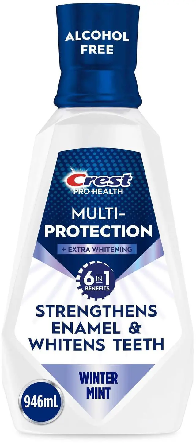 Main image of Crest Mouthwash, ProHealth Fluoride Mouthwash, AlcoholFree Mouth Rinse for Whitening, Winter Mint, 32 fl oz