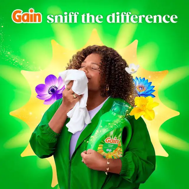 Alt view image 3 of 7 - Gain Laundry Detergent Liquid, Now with Odor Defense, Island Fresh Scent, 81 fl oz, 61 Loads
