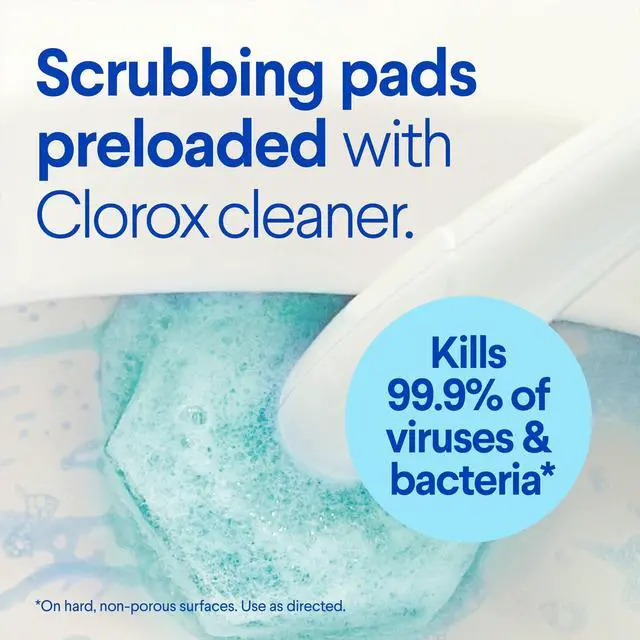 Alt view image 5 of 6 - Clorox ToiletWand Disinfecting Brush Refills, Disposable Toilet Bowl Cleaner, Rainforest Rush, 10 Count