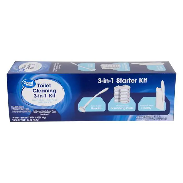 Alt view image 4 of 7 - Great Value Toilet Cleaning 3-in-1 Starter Kit