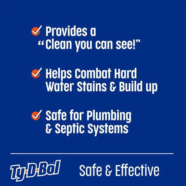 Alt view image 5 of 6 - (2 pack) Ty-D-Bol Ultra Borax Booster, In Tank Automatic Toilet Bowl Cleaner Liquid, 12 fl oz