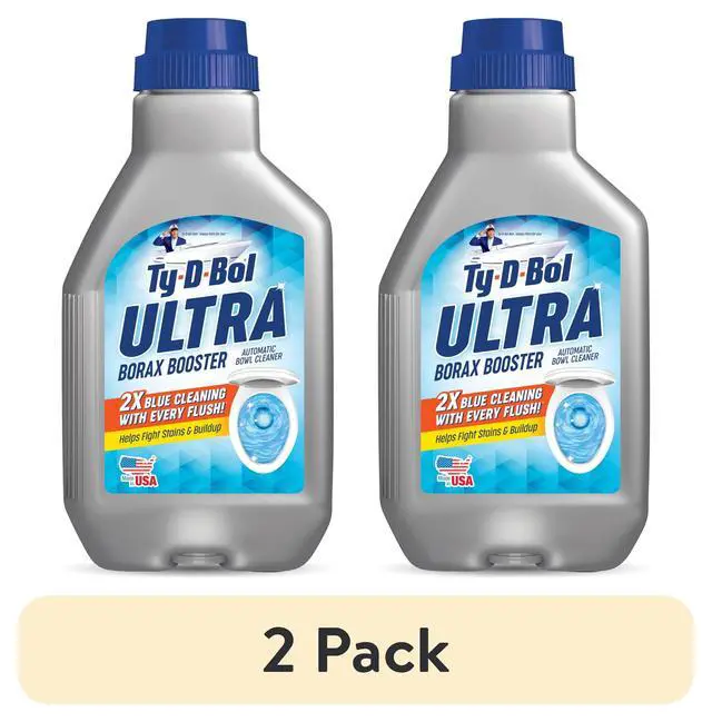Alt view image 2 of 6 - (2 pack) Ty-D-Bol Ultra Borax Booster, In Tank Automatic Toilet Bowl Cleaner Liquid, 12 fl oz