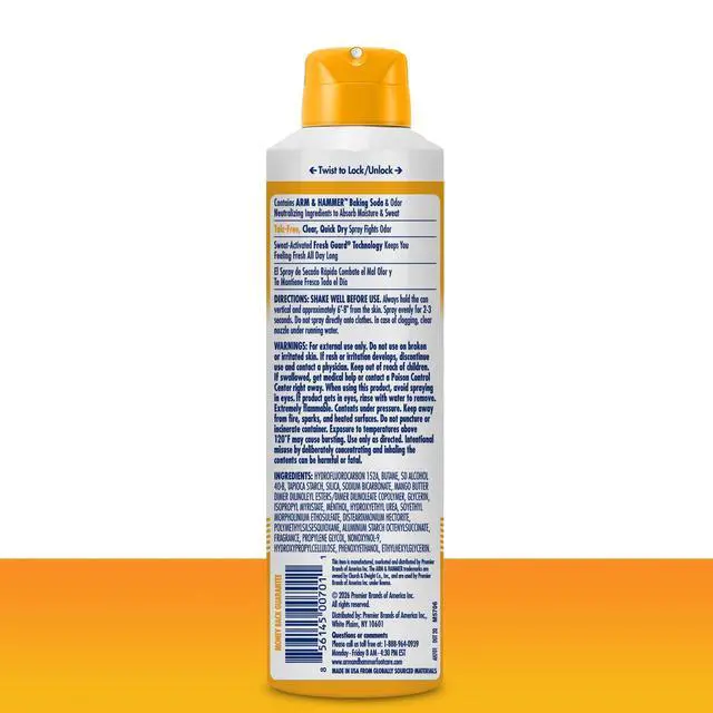 Alt view image 4 of 6 - Arm & Hammer Invisible Odor Defense Body Powder Spray, 6 oz