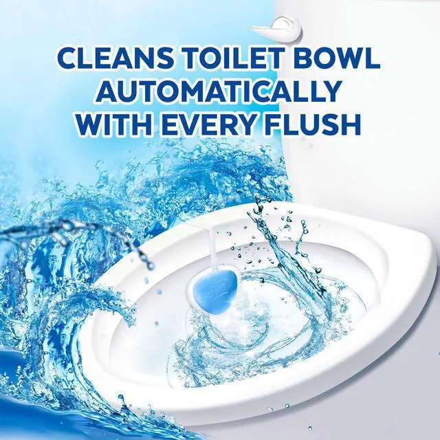 Alt view image 3 of 6 - Lysol Automatic in-The-Bowl Toilet Cleaner, Cleans and Freshens Toilet Bowl, Atlantic Fresh Scent, 2 Count