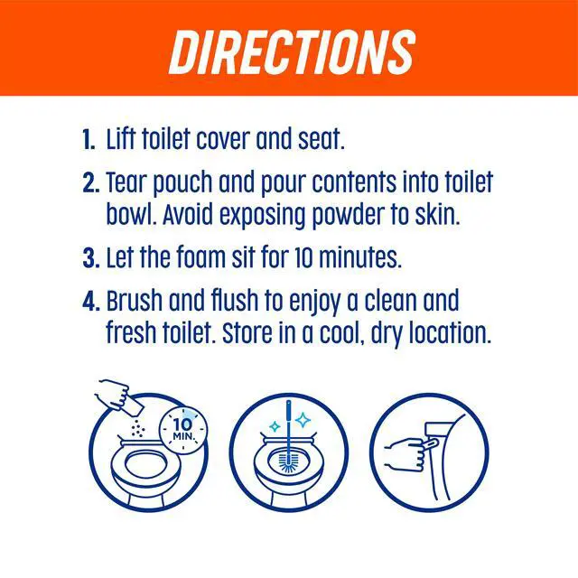 Alt view image 4 of 5 - Ty-D-Bol Ultra Foam, Citrus Burst Scent, Foaming Toilet Bowl Cleaner, 4 Packets