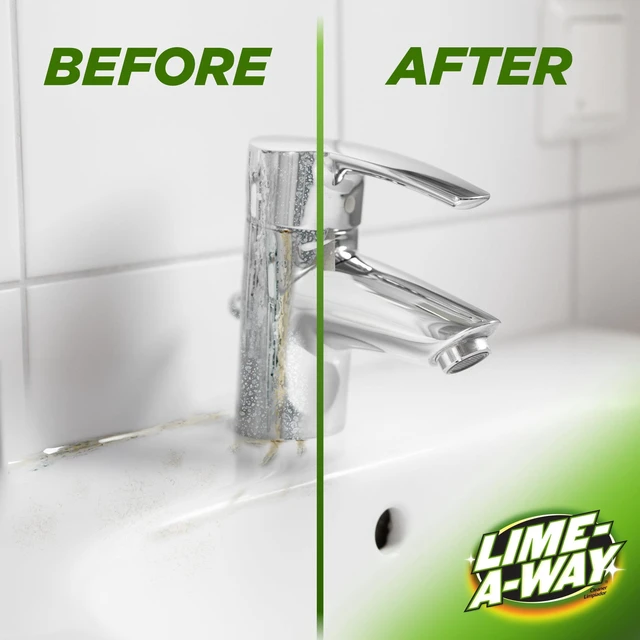 Alt view image 3 of 6 - Lime-A-Way Hard Water Stain Remover Spray, Removes Lime, Calcium & Rust in Seconds, Bathroom Cleaner, 32 fl oz