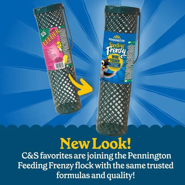 Alt view image 3 of 7 - Pennington Feeding Frenzy Suet Nugget, Wire Wild Bird Feeder 11 Inch x 3 Inch x 3 Inch