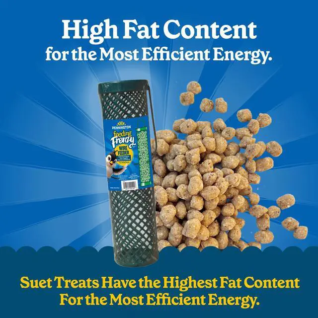 Alt view image 5 of 7 - Pennington Feeding Frenzy Suet Nugget, Wire Wild Bird Feeder 11 Inch x 3 Inch x 3 Inch