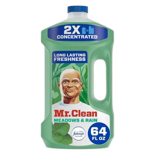 Main image of Mr. Clean All Purpose Cleaner, 2X Concentrated Multi Surface with Febreze Meadows & Rain Scent, 64 fl oz