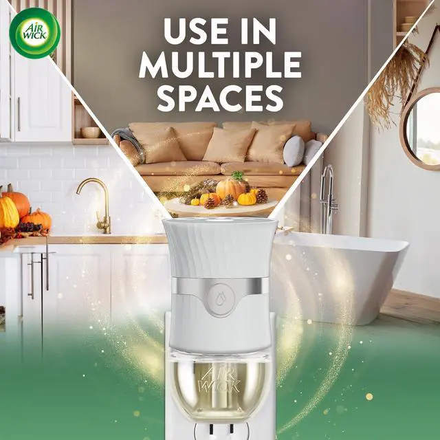 Alt view image 2 of 6 - Air Wick Plug-in Fall Scented Oil Warmer Air Freshener Refills, Fresh Pine & Juniper, 2 Count