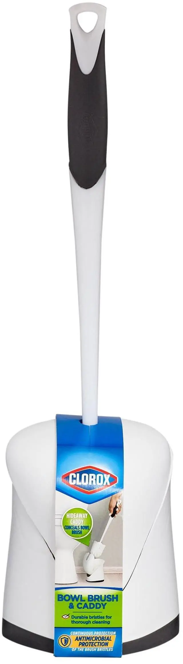Main image of Clorox Hideaway Bowl Brush & Holder, Brush with Base