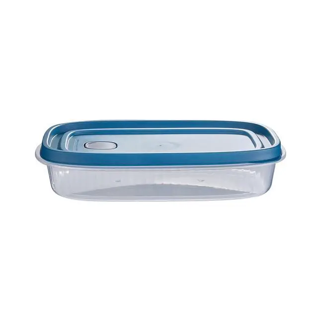 Alt view image 3 of 7 - Mainstays Reusable Food Storage Container, Medium Rectangle, Plastic, 4-Pack, 4 Containers with Lids, 5.2 Cups, Ideal for Meal Planning