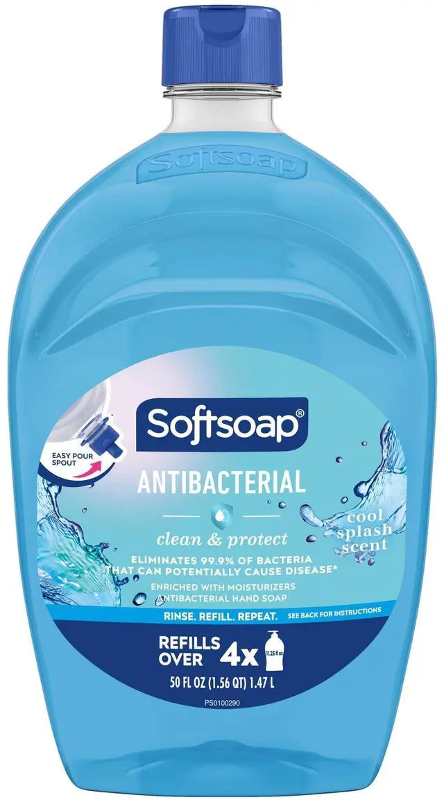 Alt view image 5 of 7 - Softsoap Antibacterial Clean and Protect Liquid Hand Soap, Cool Splash Scent, 50 fl oz