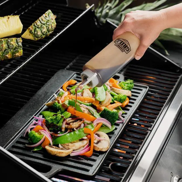 Alt view image 2 of 5 - (6 pack) Expert Grill Plastic 14-Ounce Oil and Vinegar Dispensing Squeeze Bottle,8.8x 2.3 x 2.3