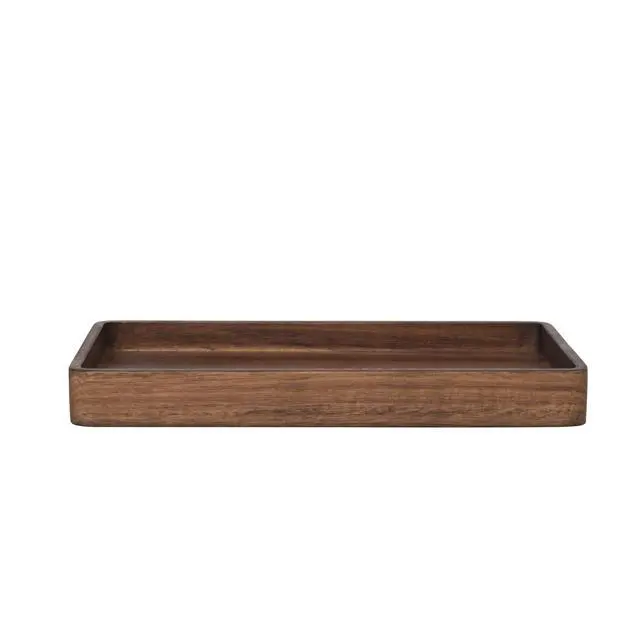 Alt view image 5 of 6 - Better Homes & Gardens Acacia Wood Tray Organizer, Walnut