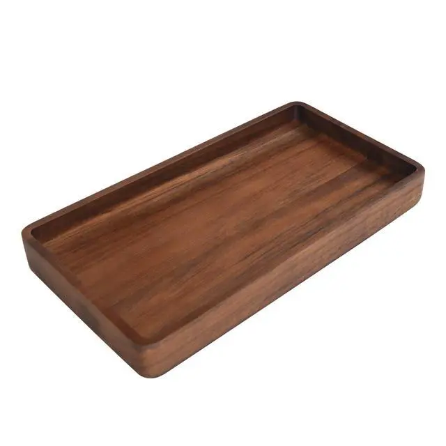 Alt view image 6 of 6 - Better Homes & Gardens Acacia Wood Tray Organizer, Walnut