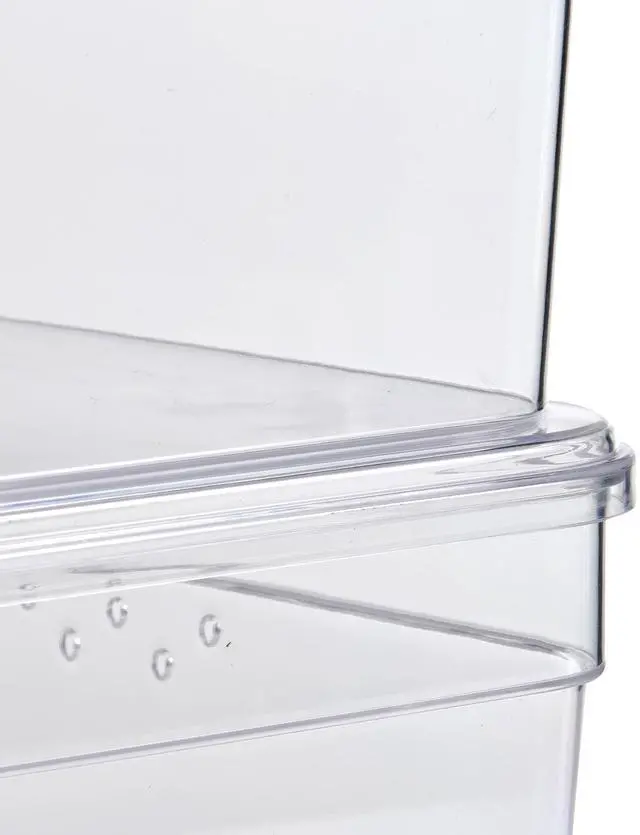 Alt view image 4 of 6 - Mainstays Clear Glossy Plastic Small Shoe Box with Lid