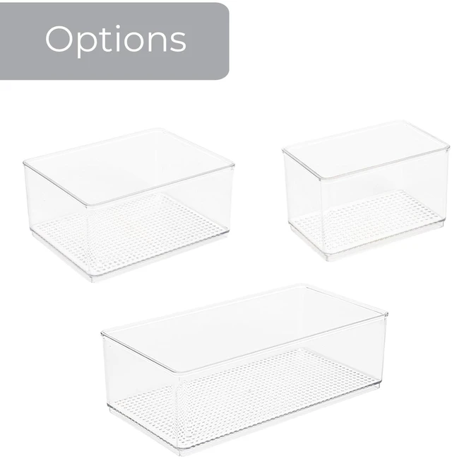 Alt view image 4 of 7 - Mainstays Large Clear Plastic Organizer Bin for Bathroom