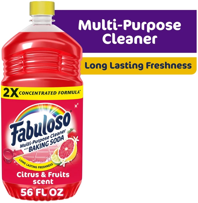 Main image of Fabuloso 2X Multi-Purpose Cleaner with Baking Soda, Citrus and Fruits Scent, 56 fl oz