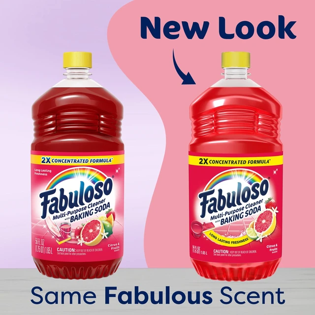 Alt view image 3 of 7 - Fabuloso 2X Multi-Purpose Cleaner with Baking Soda, Citrus and Fruits Scent, 56 fl oz