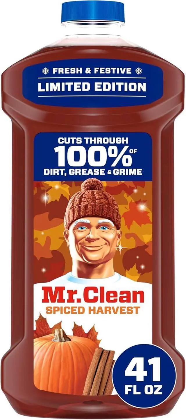 Alt view image 6 of 6 - Mr. Clean All Purpose Cleaner, Cleaning Liquid, Spiced Harvest, 41oz