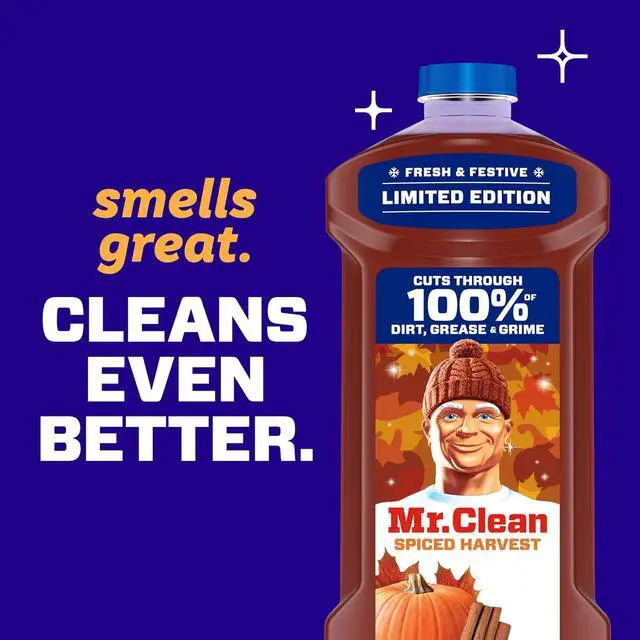 Alt view image 2 of 6 - Mr. Clean All Purpose Cleaner, Cleaning Liquid, Spiced Harvest, 41oz