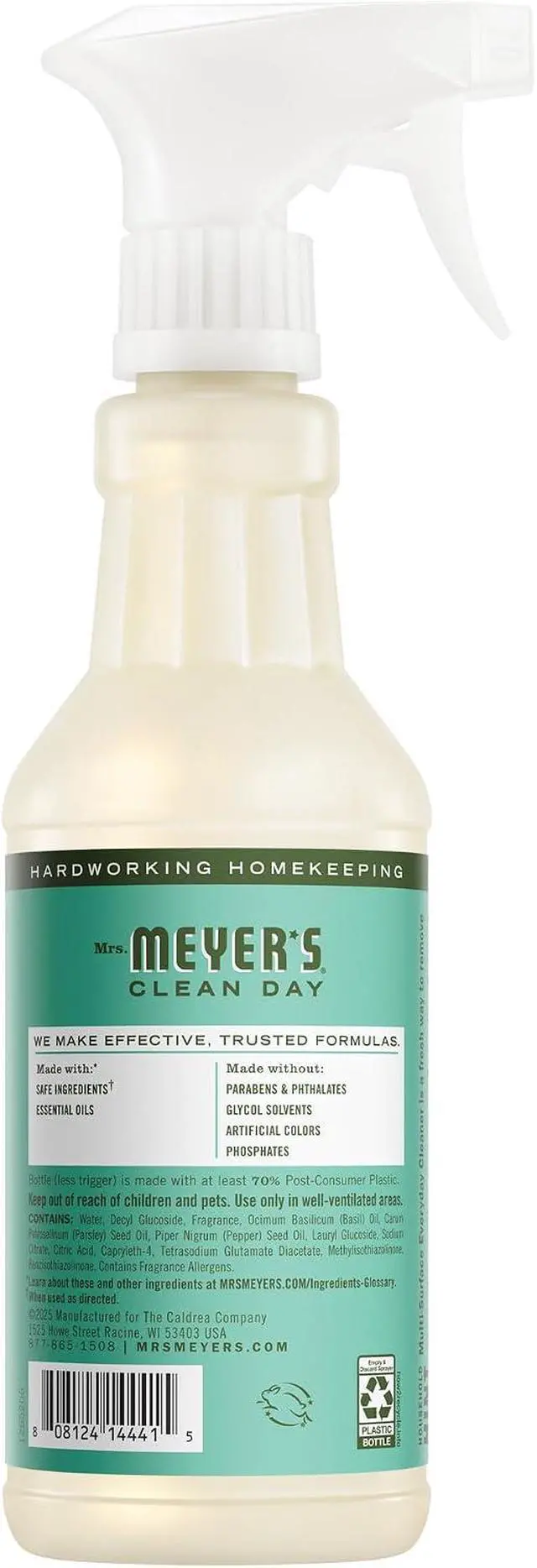Alt view image 3 of 7 - MRS. MEYER'S CLEAN DAY All-Purpose Cleaner Spray, Basil, 16 fl. oz